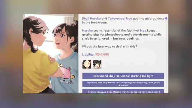 Two idols got into an argument in the breakroom: how do you deal with it?